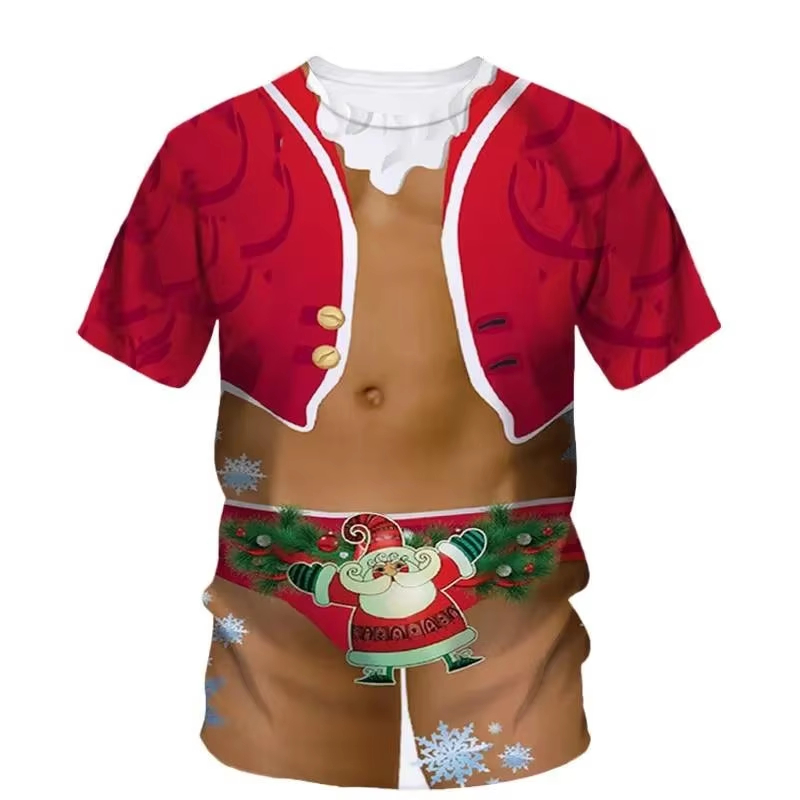 3D Printing Xmas - Unisex Christmas 3D Fake Costume Print