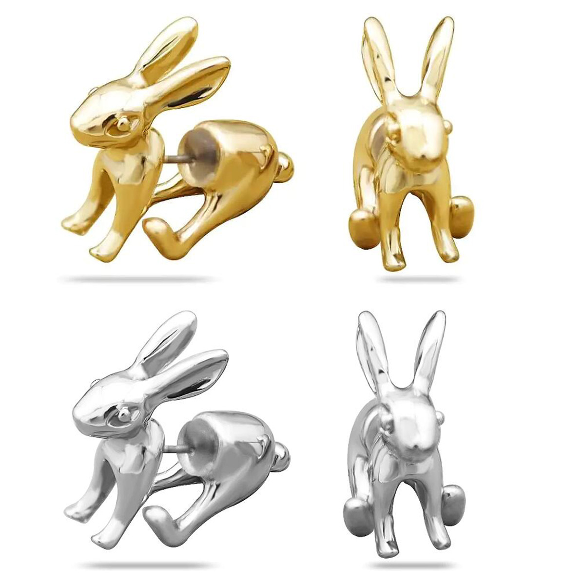 3D Printing Rabbit - Fashion 3D Rabbit Earrings For Woman