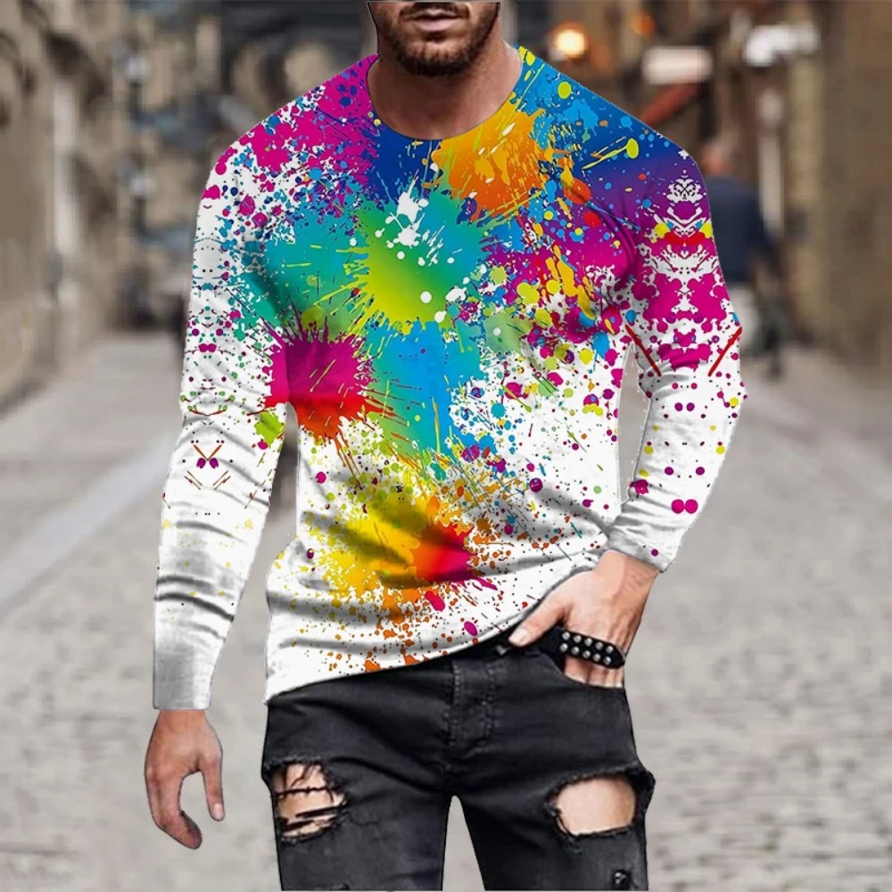 Men Rainbow Paint Splash 3D Pr - 3D Printing Custom review and price