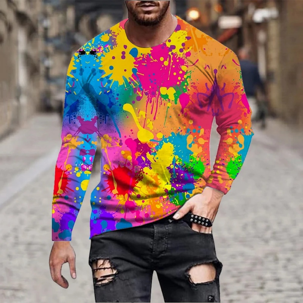 Men Rainbow Paint Splash 3D Pr - 3D Printing Custom review and price