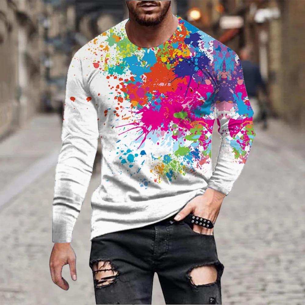 Men Rainbow Paint Splash 3D Pr - 3D Printing Custom review and price