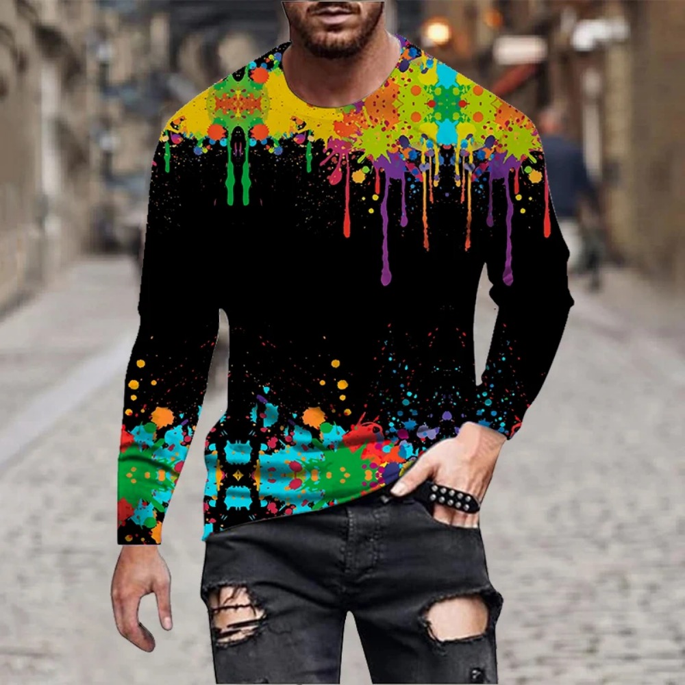 Men Rainbow Paint Splash 3D Pr - 3D Printing Custom review and price