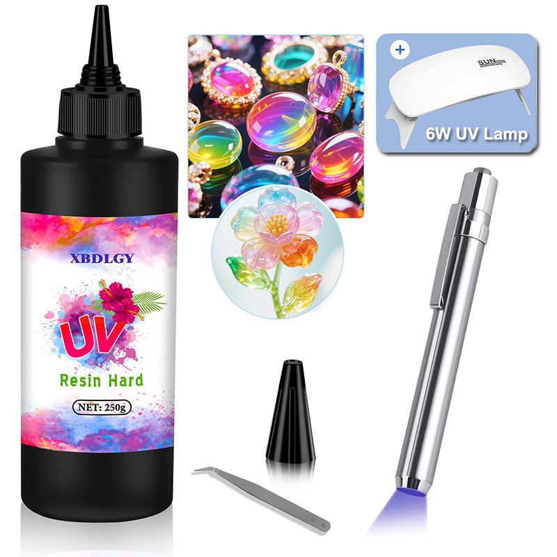 200g/250g/500g UV Resin Hard G - Resin Curing Station review and price