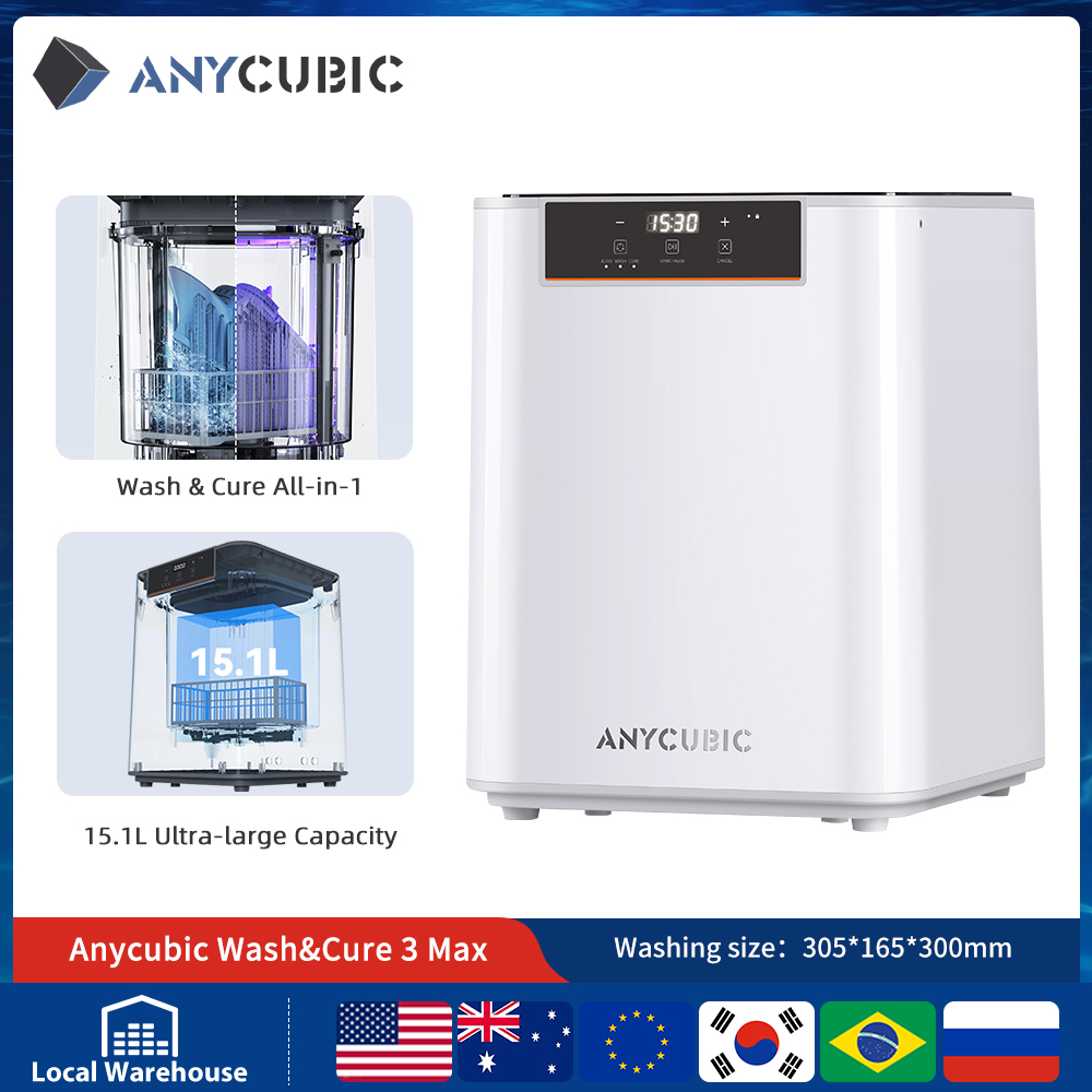 ANYCUBIC Wash & Cure 3/ 3 Plus - Resin Curing Station review and price