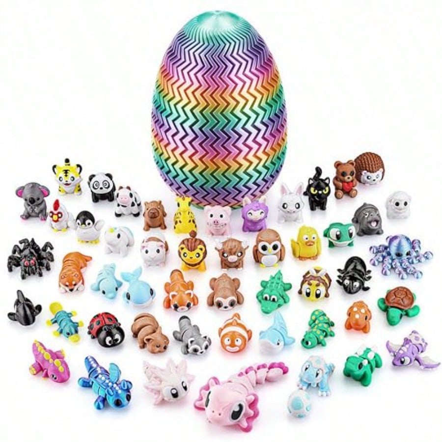 New 51PCS 3D Printed Animals E - 3D Printing Egg review and price