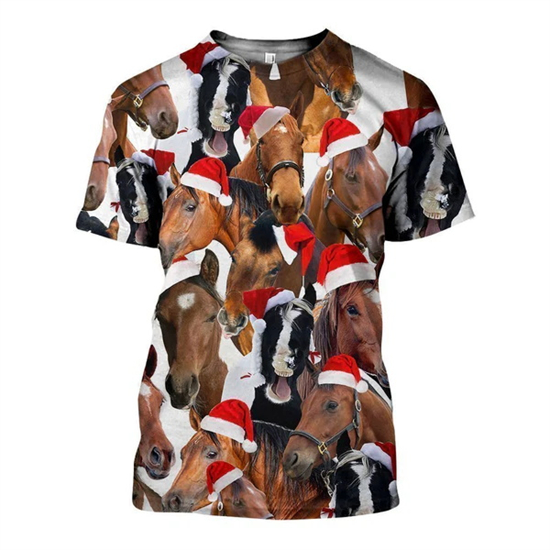 New 3D Xmas Animals Funny T Sh - 3D Printing Xmas review and price