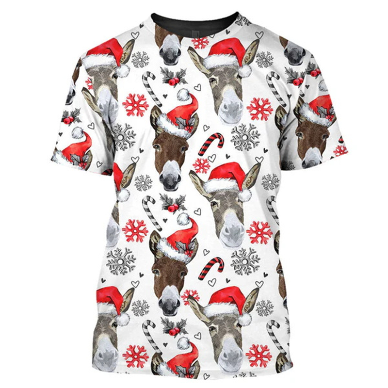 New 3D Xmas Animals Funny T Sh - 3D Printing Xmas review and price