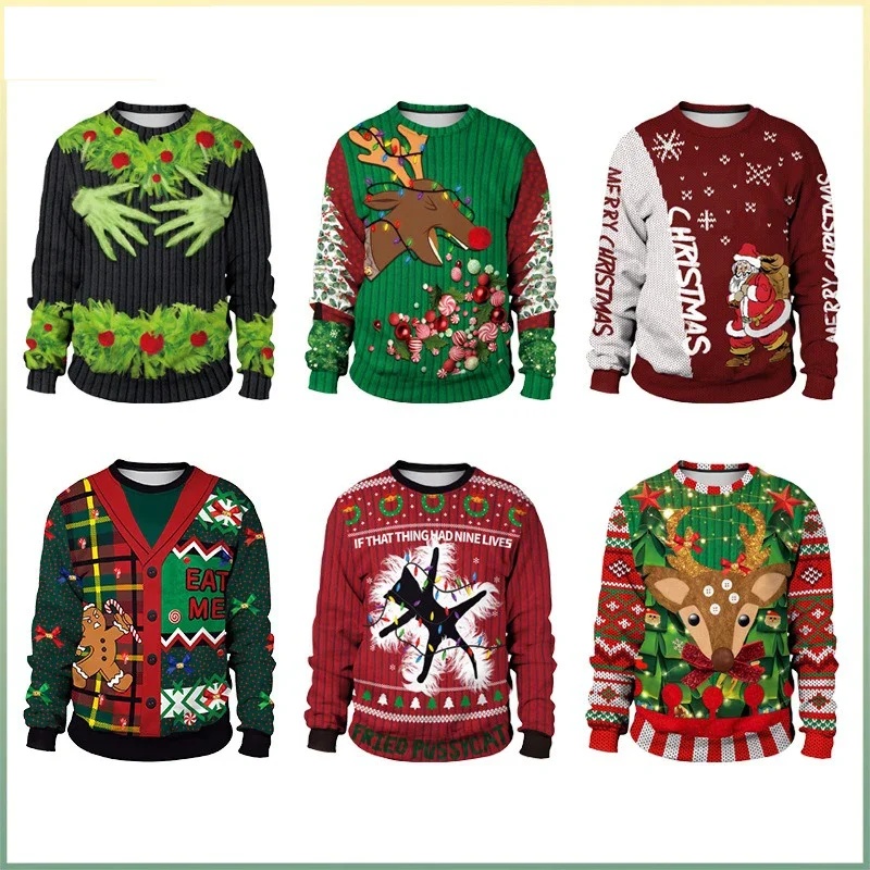 Men Women Xmas Sweatshirt 3D C - 3D Printing Xmas review and price