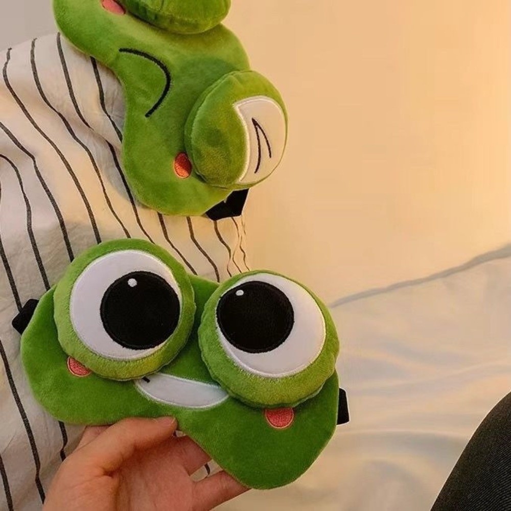 Lovely Cartoon Frog Sleep Eye  - 3D Printing Mask review and price