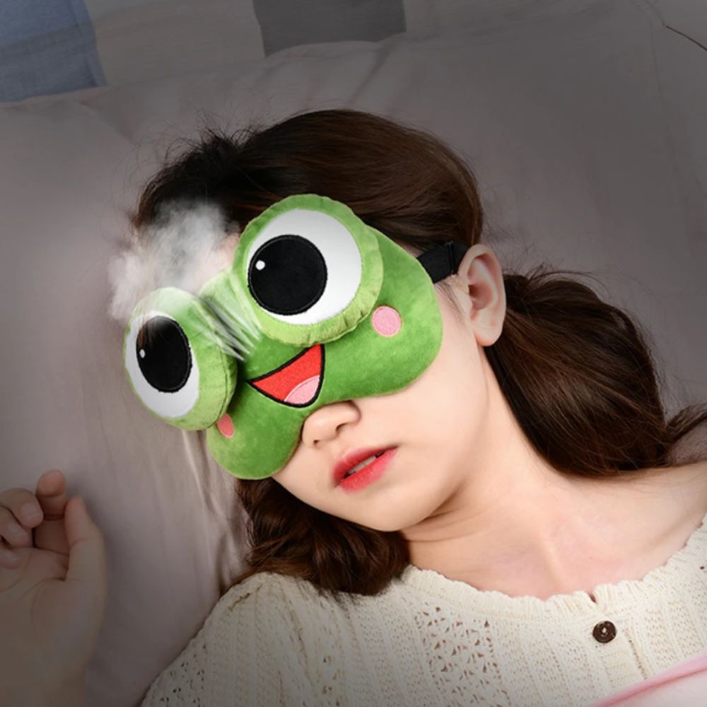 Lovely Cartoon Frog Sleep Eye  - 3D Printing Mask review and price