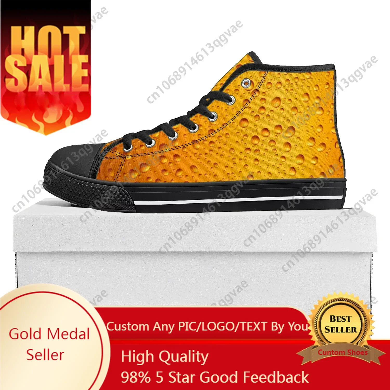 Beer Unisex 3D Print High Top  - 3D Printing Custom review and price