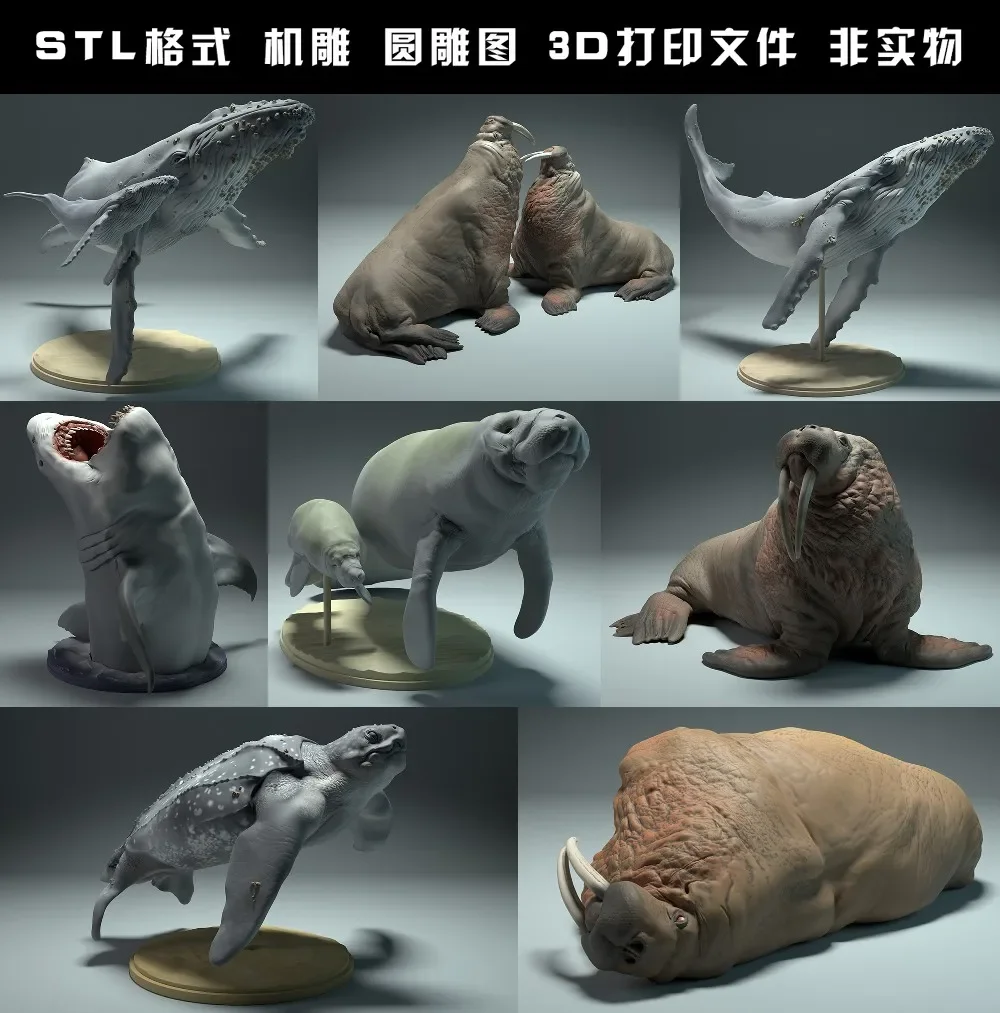 animals, polar bear, takin, wo - 3D Printing File Stl review and price