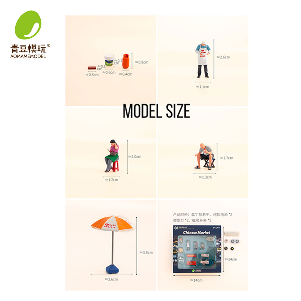 1/64 Night market s Model Kit- - 3D Printing Designing review and price