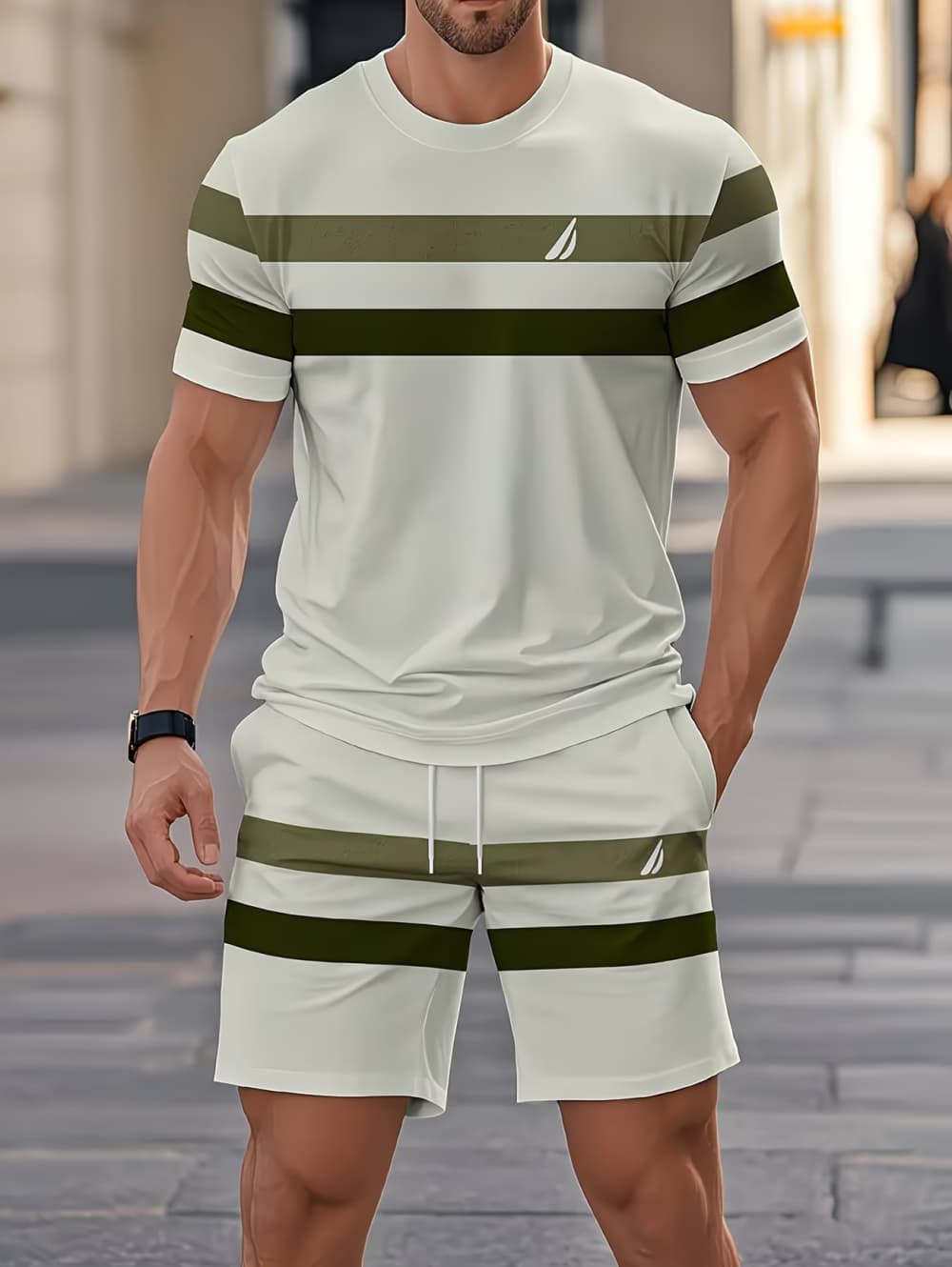 Men's Summer Sets Funny 3D Str - 3D Printing Custom review and price