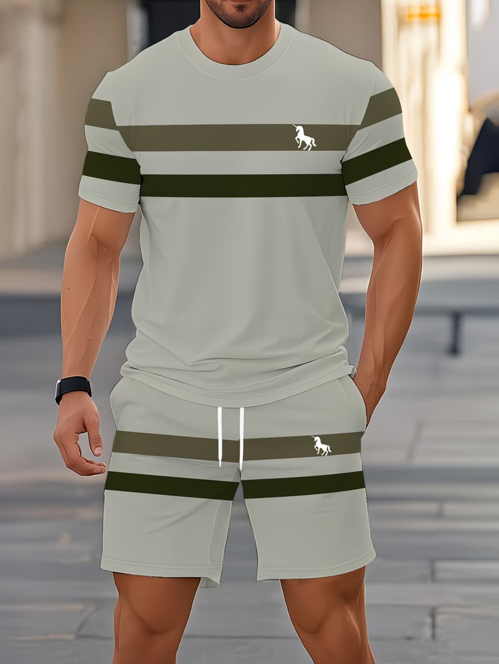 Men's Summer Sets Funny 3D Str - 3D Printing Custom review and price