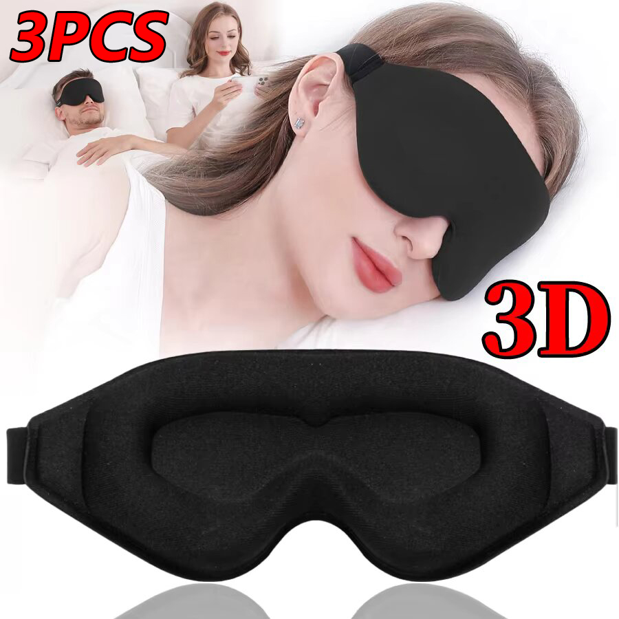 3PCS 3D Memory Foam Sleep Eye  - 3D Printing Mask review and price