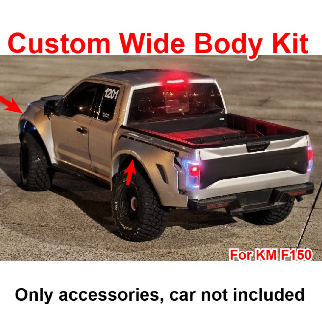 For KM F150 1/8 RC Pickup Car  - 3D Printing Widebody Kit review and price