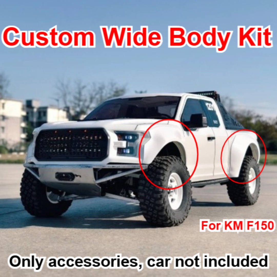 For KM F150 1/8 RC Pickup Car  - 3D Printing Widebody Kit review and price
